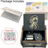 Pursuestar SpAway Wind Up Music Box, Vintage Engraved Wood Mechanism Musical Gift for Anime Fans