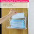 evron Countertop Paper Towel Dispenser & Wall Mount Clear One-Hand Pull C Fold Z Fold Trifold and Multifold Paper Towel