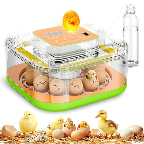 Incubator for Hatching Eggs, Temperature and Humidity Control, Automatic and Adjustable Egg