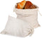 Mozeat Lens Linen Large Drawstring Storage Bags, 2Pcs Reusable 12 x 16 in Cotton