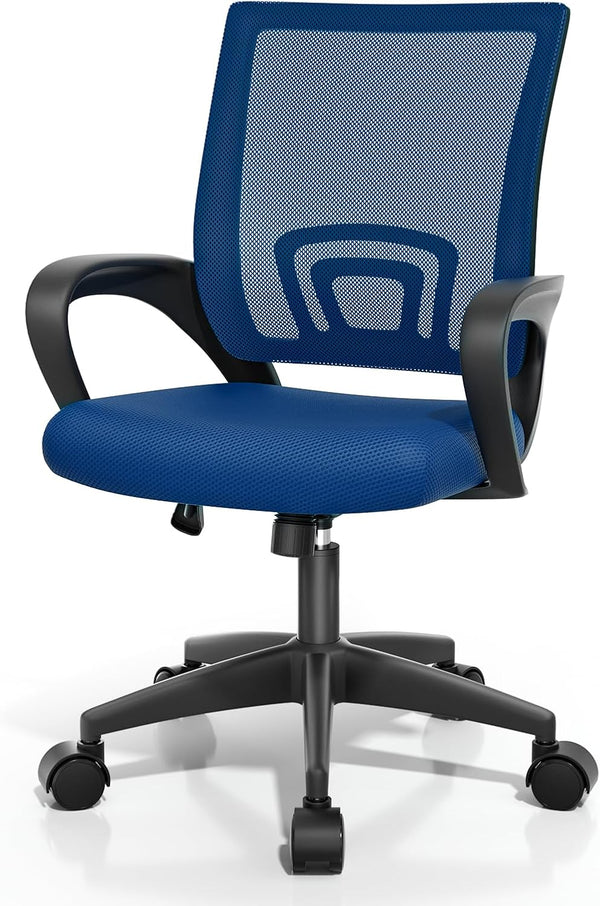 Magshion Ergonomic Office Desk Chair, Mid-Back Mesh Computer Chair, Swivel Chair with