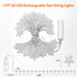 17FT 50LED 8 Lakumu Star String Lights Battery Operated, LED Star Fairy Lights Rechargeable, Twinkle Lights with Modes