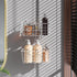 MaraFansie Hanging Kitchen Baskets, Wire Storage Basket Over the Cabinet Door Organizer with Adhesive Strips and