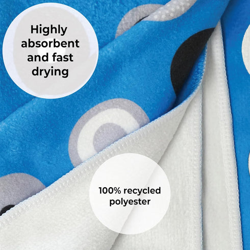 Skoy Kitchen Towel - 1-PK, 100% Recycled Polyester Towel for Dishes, Glassware, 18" x 24", Absorbent, Red