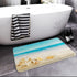 Britimes Bath Mat for Bathroom, Blue Beach Starfish Washable Floor Rug, 16x24 Inches for Kitchen Bedroom