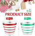 9 oz Rimmed Green,100pcs) Gejoy St Patricks Day Stripe Plastic Cups Bulk Disposable Wine Hard Plastic Drinking Cocktail