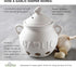 5.25" 4.25" 5.5" Fox Run Garlic Keeper and Storage, White Ceramic, x x
