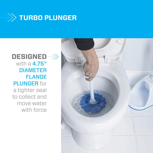 3-Piece Set, Mr. Clean Toilet Plunger and Bowl Brush Combo with Caddy, Heavy-Duty Plunger, Toilet Brush, and Caddy