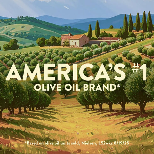 25.4 Oz., Pompeian Easy Squeeze, Smooth Extra Virgin Olive Oil, First Cold Pressed, Mild and Delicate Flavor, Mess