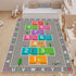 YLZLDKH Counting 47x71 Hopscotch Play Rug Carpet for Kids, ABC Alphabet Number Educational Rug, Children's Game Mat