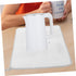 Ciieeo Kitchen Drain Mat Tableware Drying Mat Hot Pads Foldable Drying Mat Drying Pad Countertop Mat Dish Drying Mats Microfiber Dish Drying Mat Dish Pad White Household