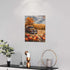 Fall Decor Wall Art, Farmhouse Autumn Pumpkins Canvas Painting Print for Home Decorations (12"x16")