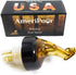Whiskey Pourer for Liquor Bottles with Flap, Made 100% in USA, Great Whiskey Gift for Home Bar (1, Amber - Standard