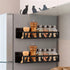 Beeveer 2 Pack Black Cat Magnetic Spice Rack for Refrigerator Metal Magnet