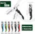 6 Party,Bars,Restaurants(6 Pieces wine key wine opener Stainless wine bottle opener Fold Serrated Foil Cutter wine key