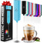 Zulay Kitchen Powerful Mini Milk Frother, Handheld Electric Mixer, Portable Frother Wand for Coffee, Small Drink
