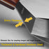 Professional Metal Spatula for Cast Iron Skillets and Flat Top Grills, Full Tang Wooden Handle, 1.8mm Thick Blade