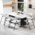350 lbs, Commercail (2, VINGLI Folding Chairs, Plastic Foldable Chair, Capacity up to Portable Seating for Indoor