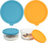 2 Packs Silicone Replacement Bowl Lids for Ultimate 1-Quart Glass Yogurt Containers,