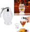 Squeeze Honey Dispenser, Plastic No Drip Maple Syrup Container, Juice Jar Bee Drip Dispenser, Honey Pot with Stand,