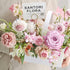 H&W 40PCS Golden Ring Loop Card Holders 12''L Round Shape Floral Picks Clips for Wedding & Flower Arrangements