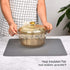 Gartful Silicone Mats for Kitchen Counter, 25 x 17 inches Nonstick Heat-Resistant Pad, Multipurpose Table Mat, Dark Gray