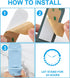 2 Pack Electric Toothbrush Holders, Wall Mounted Bathroom Organizer, Stick on The Wall Electric Metal Tooth Brushing