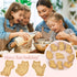 Crethinkaty Cat Cookie Cutters Set, 8 Plastic Cookie Cutter Stamps for Fun Cat Treats