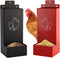WHXE MNHEE Automatic Chicken Grit Feeder,2 Pack Metal Hanging Chicken and Poultry Feeder,No-Waste Design,Easy