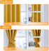 2 52 45 Inch Hiasan Blackout Curtains for Bedroom - Thermal Insulated & Light Blocking Window Curtains for Living