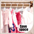 50 18 Inch Soulchen Pcs Doll Clothes Hangers for Dolls, White Plastic Clothes Hangers with Non-Slip Clips, Space-Saving