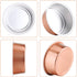 Eusoar Cupcake Cups with Lids, 5oz 50pcs Foil Desserts Cupcake Flan, Cheesecake Custard Cake Cups