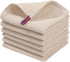 Homaxy 100% Cotton Waffle Weave Kitchen Dish Cloths, 6-Pack, Ultra Soft Absorbent Quick Drying, 12 x 12 Inches, Beige