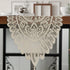 RHVQ 2Pcs Beige(13"x45") Lace Table Runners with Tassels, Farmhouse Boho Doily Vintage Floral Dollies for Tables