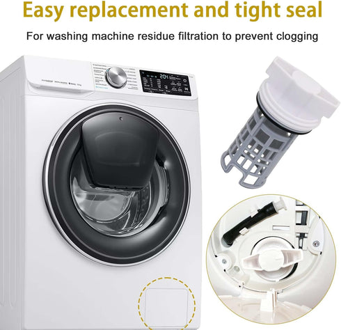 DC97-16991A Washing Machine Drain Pump Filter for Samsung WF42H5000AW, WF42H5600AP, Washer Drain Pump