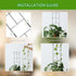 Hensal 2 Pack 30'' Plant Trellis for Climbing Plants Indoors, Metal Garden Trellis for Potted Houseplant, Rustproof