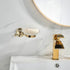 WOLIBEER Crystal Soap Dish Holder, Polished Gold Shower Soap Holder Stainless Steel Soap Saver Tray for Bathroom Wall