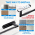 zaa Paper Towel Holder Under Cabinet - Self Adhesive or Drilling Paper Towel Holder Wall Mount, One Hand Tear Black