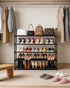 Yegazte 5 34.3" 20-25 Closet, Tier Shoe Rack Large Capacity, Wide Adjustable Shoe Organizer for Pairs, Sturdy Non-Woven