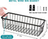 SheeChung Farmhouse Decor Metal Wire Bathroom Storage Organizer Basket Bins - for Cabinets, Shelves, Closets, Vanity