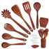 Kitchen Utensils Set, 16 Pcs Wooden Spoons for Cooking, Natural Teak Nonstick Spatula with Spoon Rest, Premium Quality