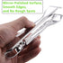 Ice Tongs for Ice Bucket 6-3/4 Inch - Set of 2 Premium 18/8 Stainless Steel Tongs with Teeth