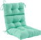 ZEOLABS Outdoor High Back Chair Cushion,Water Resistant Tufted Adirondack Rocking Chair Cushion with