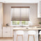 DEZ FURNISHINGS 2" Cordless Faux Wood Blind, Dark Oak, 33" W x 64" H