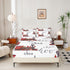 Set Set Cartoon Car Bed Sheet Kids Train Fitted Sheet Boys Girls Choo-Choo Rail Roads Tracks Decor Bedding Microfiber