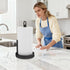 Countertop, Paper Towel Holder Black Paper Towel Holder with Anti Slip Weighted Base, Stainless Steel Heavy Duty