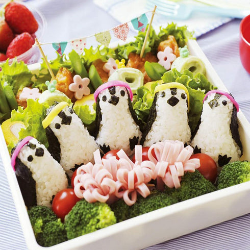 Sushi Making Kit, Rice Ball Molds, Bento Accessories, Sandwich Cutters for Kids Kitchen Tools