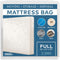DiRose Mattress Storage Bag - Full Size Thick Plastic Moving Cover, 3 mil Heavy Duty Clear Waterproof Protector