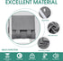HOMEIDEAS Side Door Curtains for Small Windows, 2 Panel Privacy Covering for Glass Door, Grey