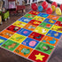 SXYLPP Classroom(47x71in) ABC Alphabet Animal Rug, Educational Letter Learning Game Playmat for Kids, Crawl Floor Mat